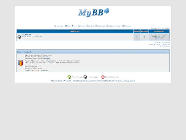 MyBB v1 Beta