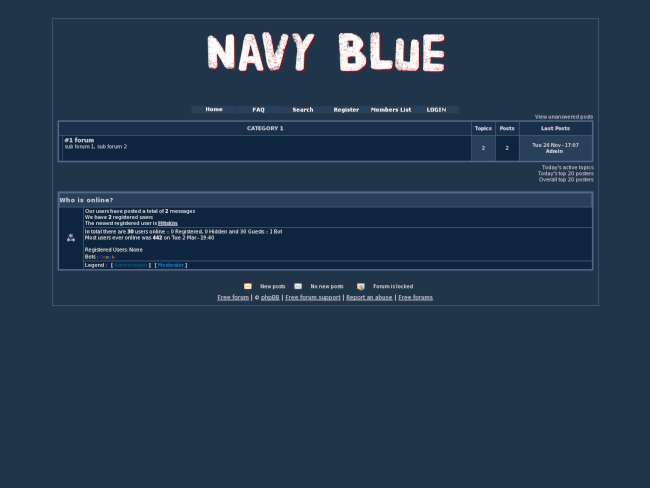 Navy blue skin