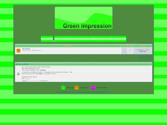 Green impression