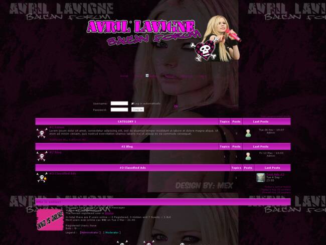 Avril Lavigne skin