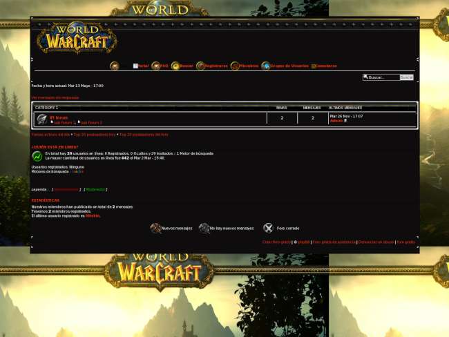 World of Warcraft theme