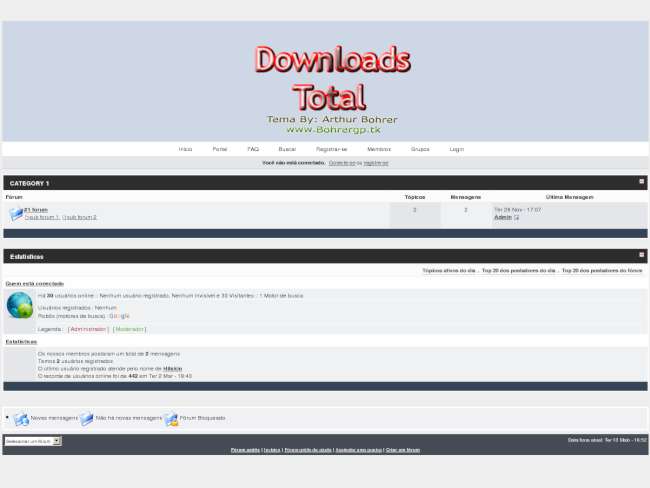 Tema Downloads total By Arthur Bohrer