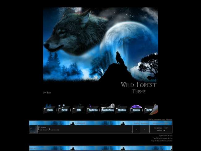 The Wild Forest Theme Wolf