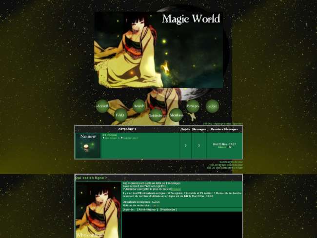 Magic world, le nouveau thème fait par slepage95