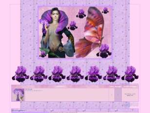 Femme et fleur violette