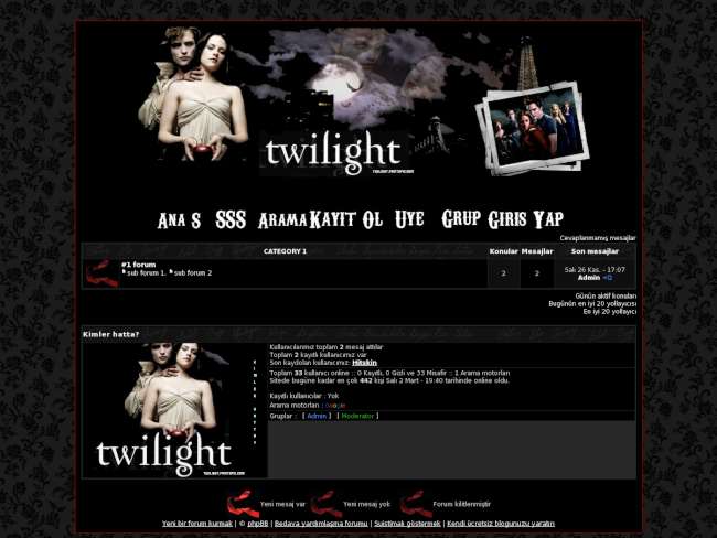 Twilight Wampire Fan Tema