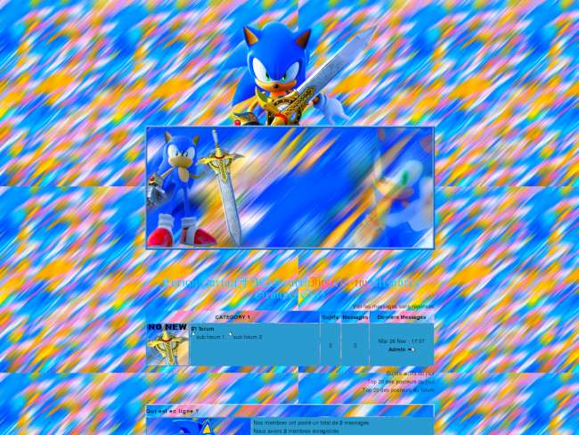 Sonic blue x