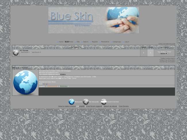 Blue skin,made by slladja