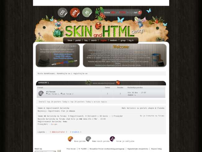 Skin and Html design Look 2