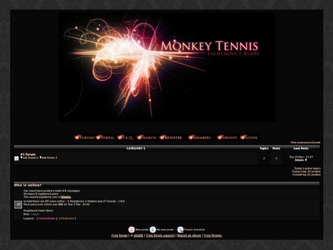 Monkey tennis