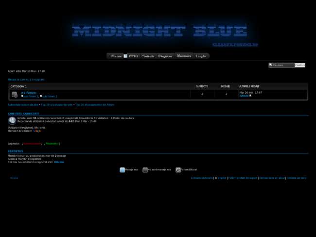Midnight blue skin