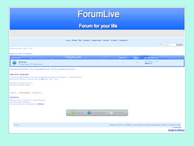 Forumlive - blue thems