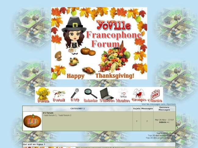 Yoville francophone Thanksgiving 2010