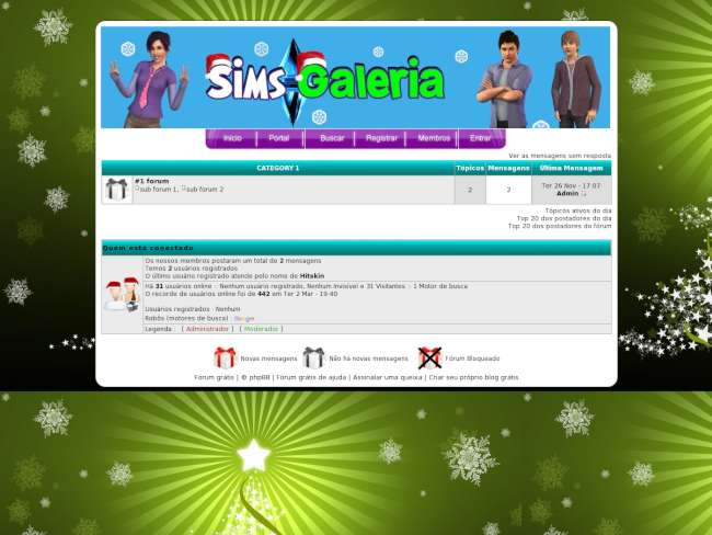 Sims Galeria Natal por Matheussm