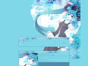 Vocaloid miku blue