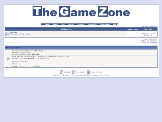 The game zone
