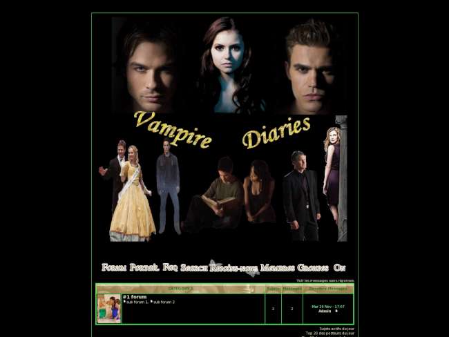 Vampire diaries noir et vert