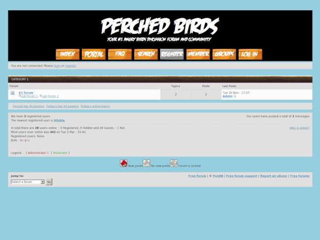 Angry Birds Forum Theme - PerchedBirds Imported