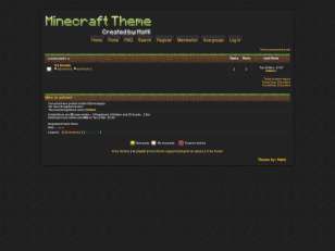 Minecraft theme