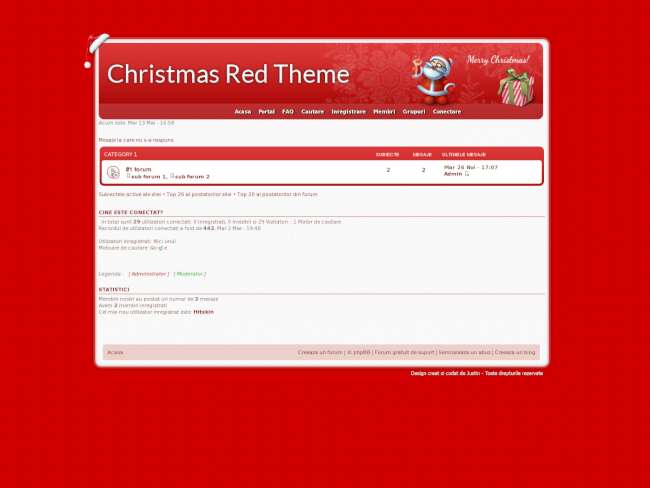 Christmas red theme