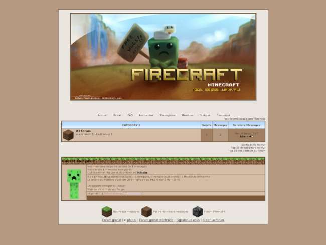 Minecraft : firecraft