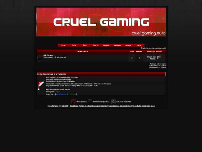 Cruel Gaming ; theme v2