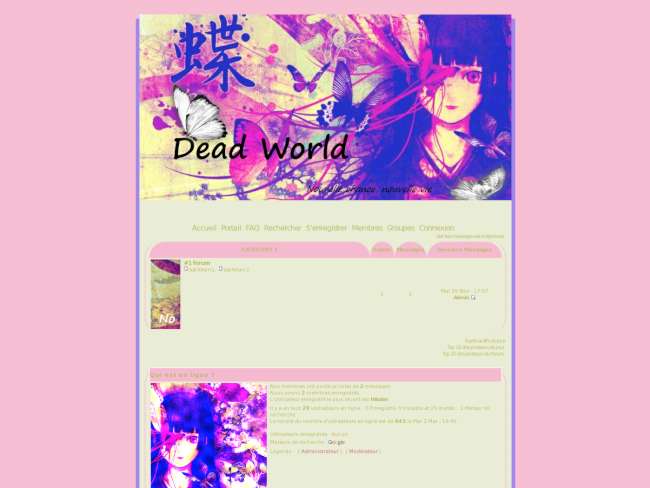Dead World thème 01 Vie