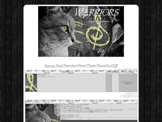 Warriors Cats - Version Grise Musique