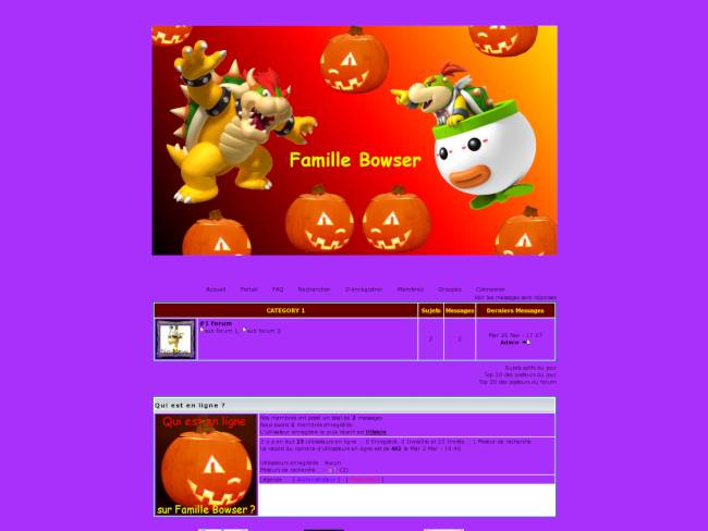 Famille Bowser : Halloween
