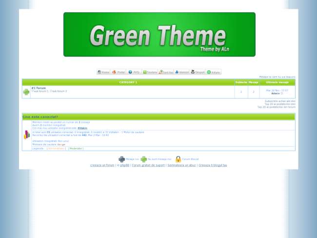 Green theme .