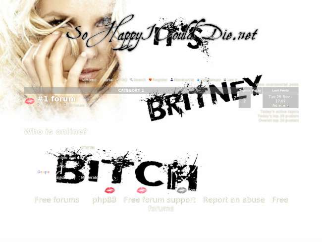 Britney Spears Forum: Theme