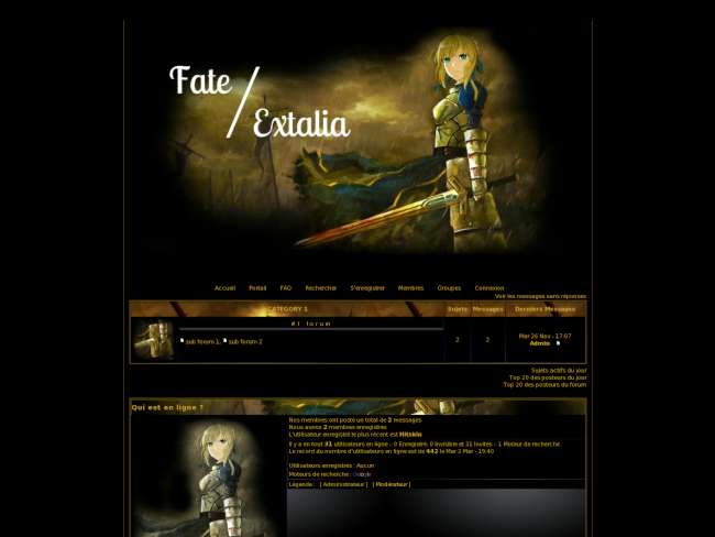 Fate/extalia | thème 2