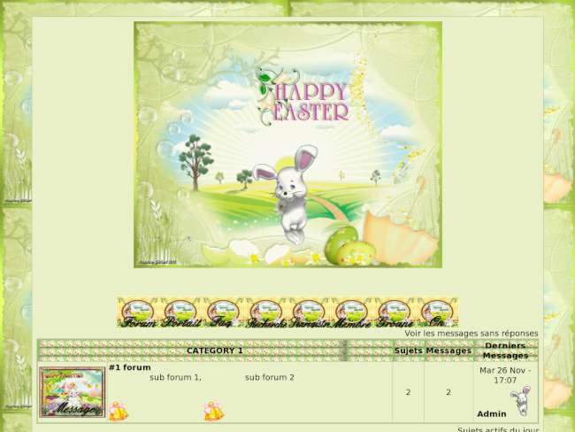 THEME HAPPY EASTER PAQUES