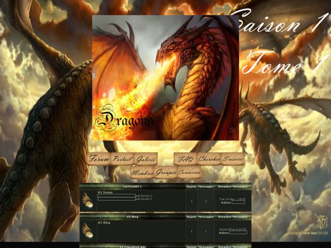 Dragons RPG Saison 1 Tome 1