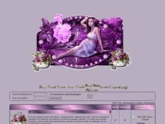 Femme décor violet
